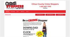 Desktop Screenshot of crimestopperscitrus.com